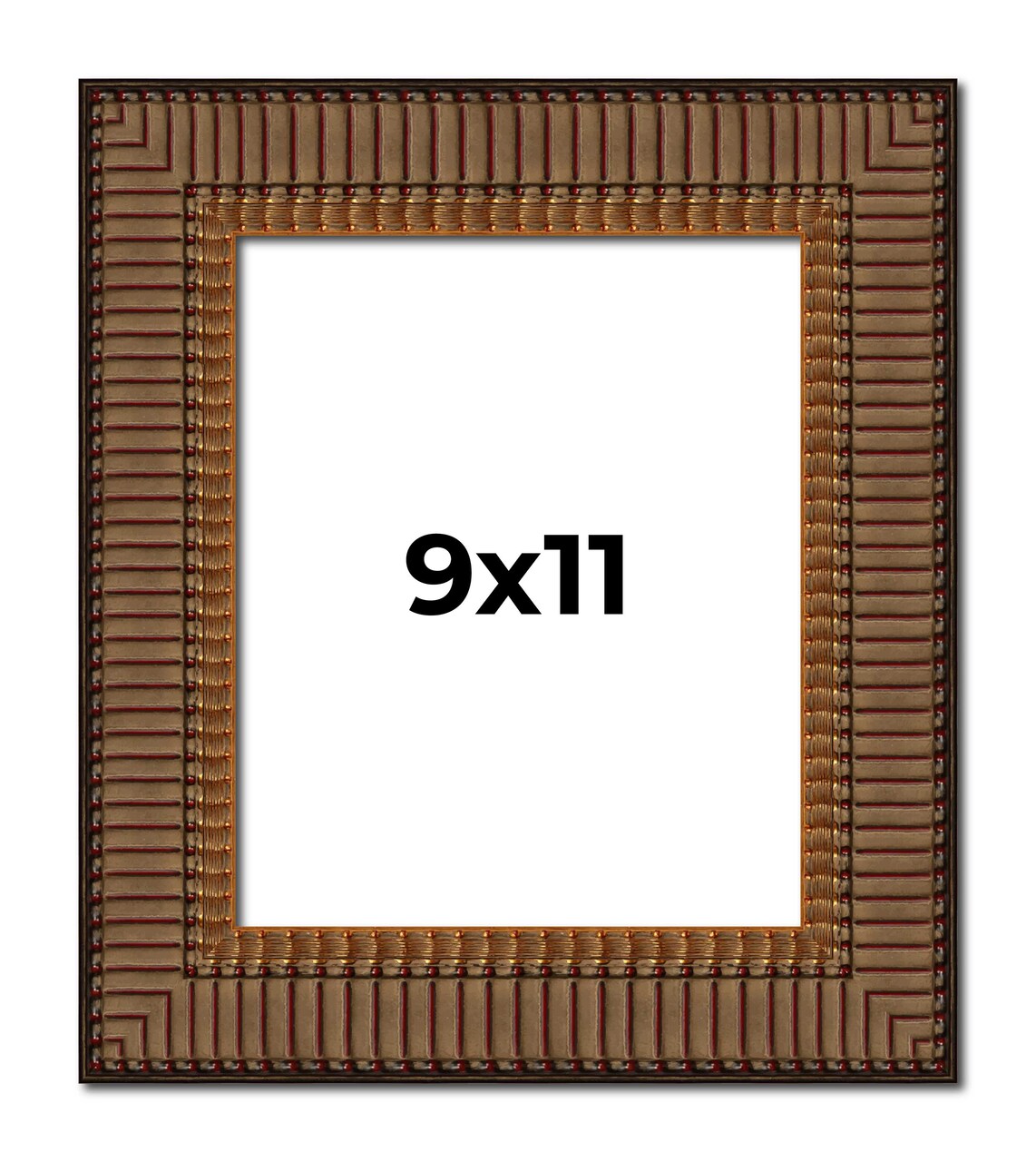 Photo Size Museum Black Picture Frame - UV Acrylic, Foam Board Backing, Hanging Hardware